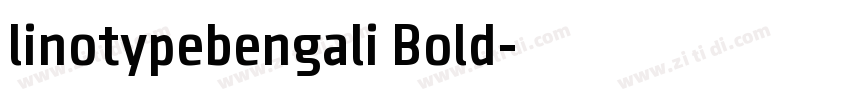 linotypebengali Bold字体转换